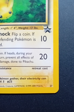 Pokemon Card: Wizards Black Star Promo: Pikachu 27 - Image 5