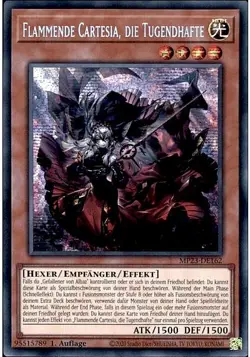 Yu-Gi-Oh! - Karte Flammende Cartesia, die Tugendhafte MP23-DE162 Secret Rare TCG - Image 1