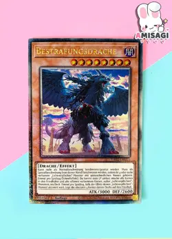 Yu-Gi-Oh! Punishment Dragon RA03-DE015 Quarter Century Secret Rare 1st Edition - Image 1
