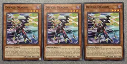 Defrag Dragon FLOD-EN011 (x3) Flames of Destruction Common Unlimited Edition NM - Image 1