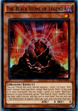 The Black Stone of Legend LDK2-ENJ05 Legendary Decks II Yu-Gi-Oh Unlimited LP - Image 1