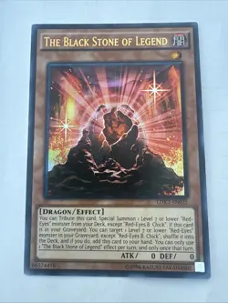 The Black Stone of Legend Legendary Decks II LDK2-ENJ05 Ultra Rare Yugioh Nm - Image 1
