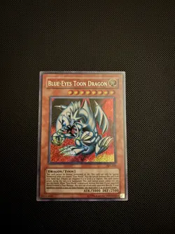 Blue-Eyes Toon Dragon SRL-000 Secret Rare Yugioh Spell Ruler Unlimited LP/NM - Image 1