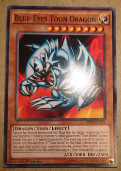 Yugioh Blue-Eyes Toon Dragon DPBC-EN043 1st edition Common - Image 1