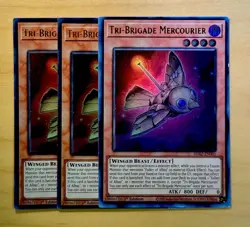 3X Tri-Brigade Mercourier SDAZ-EN001 Regular 1st Ed Yu-Gi-Oh! - Image 1