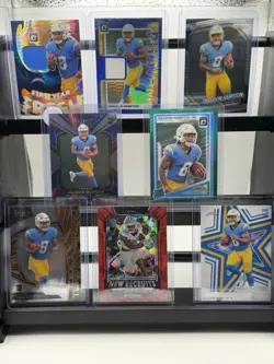 Panini Omarion Hampton Chargers Rookie 8 Card Lot 2025 Prizm Select Optic - Image 1