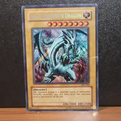 Blue Eyes White Dragon BPT-007 - Secret Rare - Poor - YuGiOh - Image 1