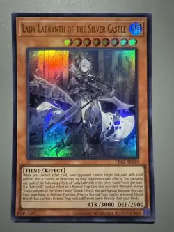 YUGIOH LADY LABRYNTH OF THE SILVER CASTLE ASIA ENGLISH CR02-AE119 ULTRA RARE - Image 1