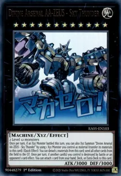 Divine Arsenal AA-ZEUS - Sky Thunder - RA05-EN103 - NM - Ultra Rare - Yugioh - Image 1