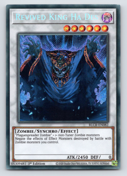 Revived King Ha Des - BLCR-EN082 - Secret Rare - 1st Edition Yugioh - Image 1