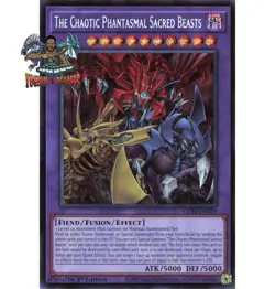 Yugioh! 1x The Chaotic Phantasmal Sacred Beasts CORI-EN029 Secret Rare 1st Ed NM - Image 1