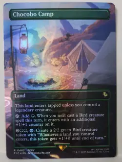 Chocobo Camp (Borderless) Commander: Final Fantasy Foil Rare NM MTG - Image 1