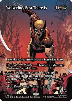 Wolverine Best There Is Borderless 97 Marvel Super Heroes Magic the Gathering - Image 1