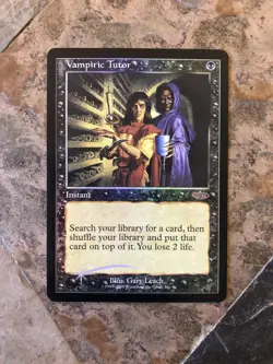 MTG - Vampiric Tutor - DCI Judge Promo Foil - Alt Art - Read - WATCH ITEM VIDEO! - Image 1