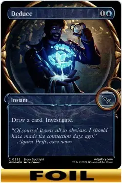 1x - Deduce - FOIL SHOWCASE - Murders at Karlov Manor - UC NM MTG - Image 1