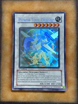 Yugioh Power Tool Dragon RGBT-EN042 Ghost Rare 1st Ed MP (#1) - Image 1
