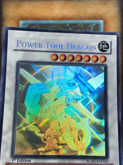 Yugioh Power Tool Dragon RGBT-EN042 Ghost Rare 1st Ed MP (#1) - Image 2