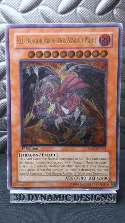 | Yugioh Red Dragon Archfiend/Assault Mode CRMS-EN004 1st Ed Ultimate Rare MP | - Image 1