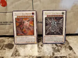 Yu-Gi-Oh! Majestic Red And Majestic Star Dragon PAIR, Ultimate Rare, 1st Edition - Image 1