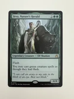 Yeva Nature’s Herald MTG Magic the Gathering Card NM Near Mint RVR - Image 1