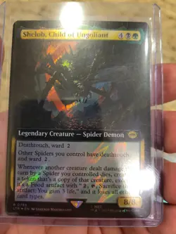 Shelob Child of Ungoliant, R 0785, NM, Extended Surge Foil MTG, LotR Lord Rings - Image 2