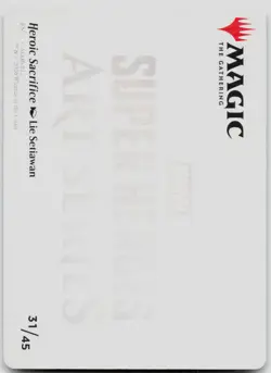 Heroic Sacrifice Art Card 31 Art Series: Marvel Super Heroes Magic the Gathering - Image 2