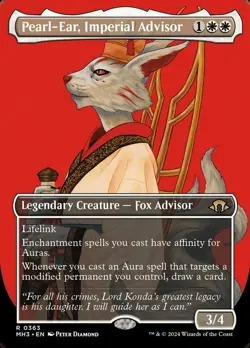 Pearl-Ear, Imperial Advisor - Borderless - Modern Horizons 3 - Near Mint - Image 1