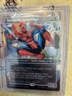 MTG Spectacular Spider-Man (0014) *Foil* Borderless Spider-Man SPM NM/MT - Image 2
