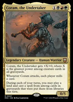 Coram, the Undertaker - Foil - Commander: Modern Horizons 3 - Near Mint - Image 1