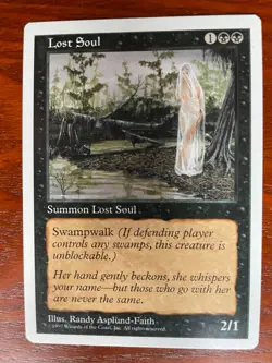 MTG Lost Soul SINGLE USED EXCELLENT CONDITION SEE PHOTOS - Image 1
