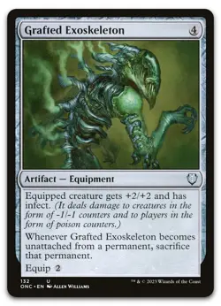 Grafted Exoskeleton #132 (NM) Phyrexia All Will Be One ONC Magic MTG - Image 1