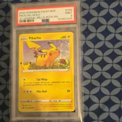 Pokemon Pikachu SWSH039 SWSH Promo Holo English General Mills 2020 PSA 9 - Image 1