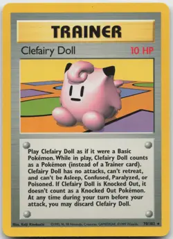 Clefairy Doll 70/102 Rare Base Set Unlimited Pokemon Lightly Played - Image 1
