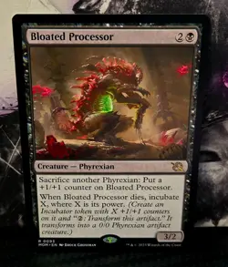 magic the gathering - Bloated Processor - Creature - Phyrexian - Rare - Black - Image 1