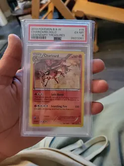 2013 Pokemon B & W Charizard Holo Legendary Treasures PSA 6 - Image 1