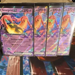 Pokemon TCG CRI Gourgeist ex 041/069 Full Art Holo Card Lot of 4 - Image 1