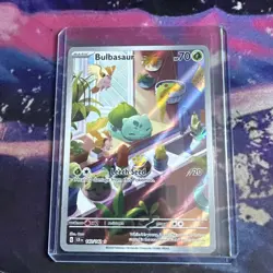 Pokemon TCG Stellar Crown Bulbasaur Holo Rare Card 143/142 Sv07 IR English - Image 1