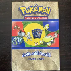 Pokemon Card Lists Booklet For TCG Wizards WOTC Vintage Base Set/Jungle/Fossil - Image 1