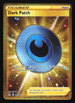 Pokemon Dark Patch 216/196 Lost Origin Gold Secret Rare Full Art Holo LP - Image 1