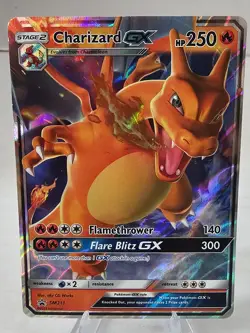 Pokemon Charizard GX SM211 Holo Hidden Fates Pokemon Card TCG - Image 1