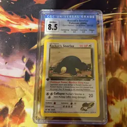Pokemon Rocket's Snorlax 1st Edition Gym Heroes #33/132 Vintage WOTC CGC 8.5 - Image 1