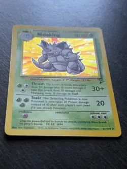 Nidoking 11/130 Holo Rare - Pokemon TCG Base Set 2 WOTC - Near Mint #36 - Image 3