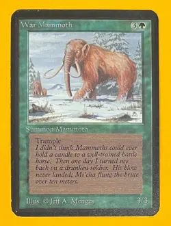 MTG WAR MAMMOTH Alpha (OldManMTG 013-070) - Image 1