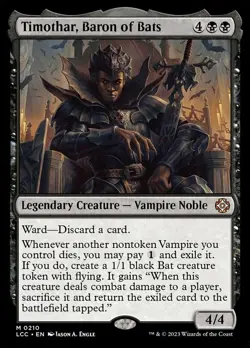 Timothar, Baron of Bats - Commander: The Lost Caverns of Ixalan - Near Mint - Image 1