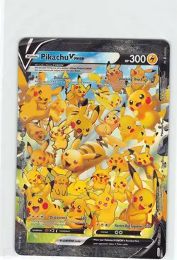 Pikachu V-Union Holo Promo Sword & Shield Promo Pokemon MP (Jumbo Card) - Image 1