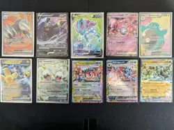 10 Pokemon Card Lot All V / EX/ Full Art Nm/LP Sw&Sh and S&V era - Image 1