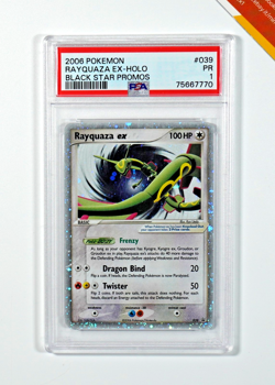 Pokemon PSA 1 Rayquaza Ex #039 Black Star Promo 2006 English - Image 1