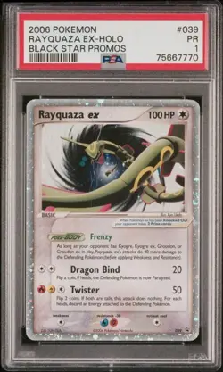Pokemon PSA 1 Rayquaza Ex #039 Black Star Promo 2006 English - Image 2