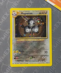 Pokemon Magneton 10/64 Holo Unlimited Neo Revelation 2001 Italiano - Image 2