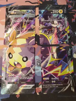 Pokemon TCG Morpeko V-Union SWSH287 / 288 / 289 / 290 Black Star Promo SET - Image 1